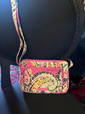 Vera Bradley Crossbody Bag in Pink Wildflower Paisley